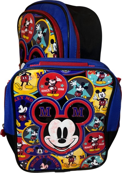 Lisanslı Mickey Mouse Desenli Ilkokul Çantası/sırt Çantası ve Beslenme Çantası fiyatları