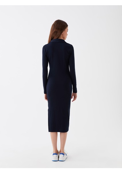 Yeni Sezon Polo Yaka Kadın Bodycon Elbise indirimleri