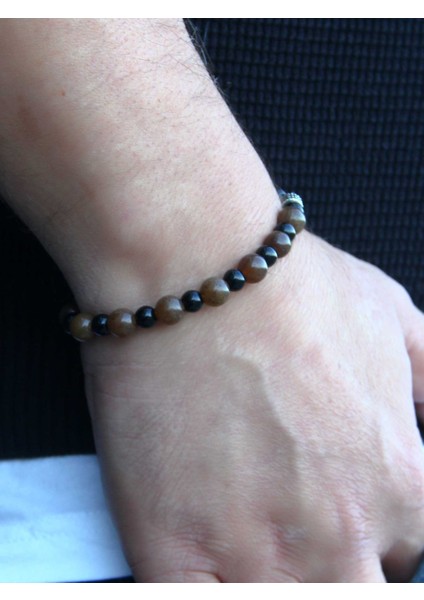 Erkek Doğal Taş Bileklik Oniks Akik Hematit Taşı Oaheb2 fiyatları