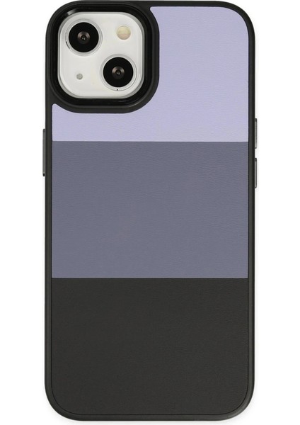 iPhone 14 Plus Kılıf King Kapak - Lila-Siyah