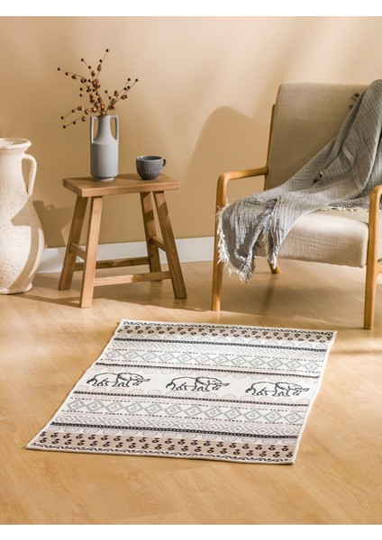 Yeni Sezon Desenli Çift Taraflı Kilim 80X140 cm