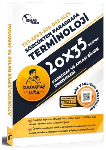 Doktrin Yayınları Yks-Kpss-Ags-Dgs-Ales Paragraf 20*35 Deneme