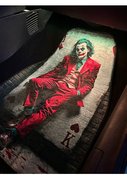 Ikonik Joker (Joaquin Phoenix) Film Temalı Dijital Baskılı Oto Dekor Paspas