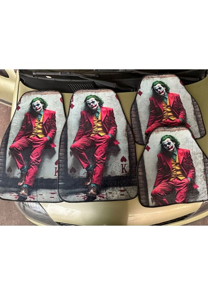 Ikonik Joker (Joaquin Phoenix) Film Temalı Dijital Baskılı Oto Dekor Paspas