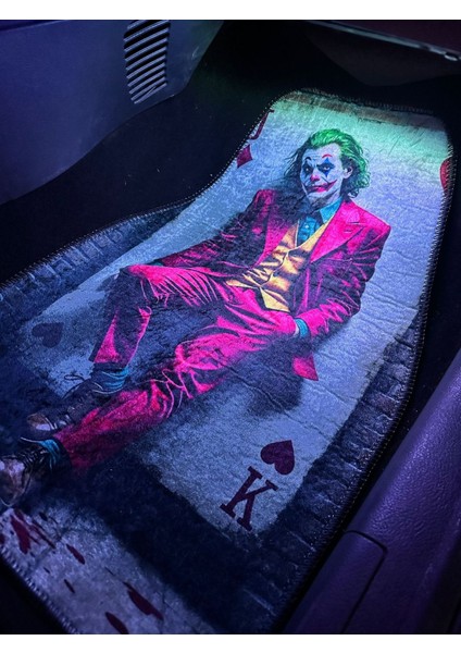 Ikonik Joker (Joaquin Phoenix) Film Temalı Dijital Baskılı Oto Dekor Paspas