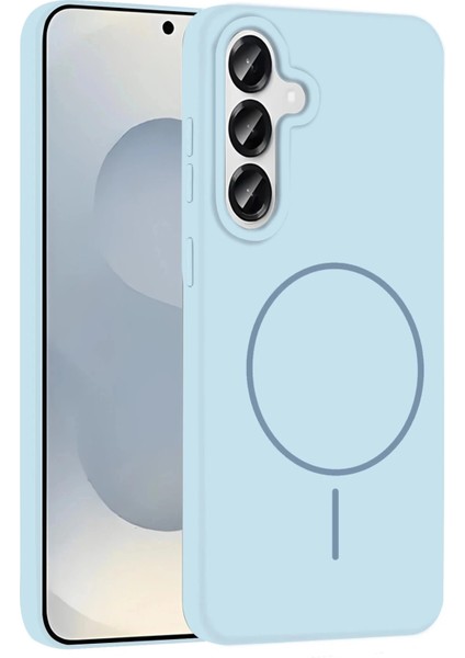 Samsung Galaxy S23 Fe Kılıf Jully Magsafe Kapak - Mavi