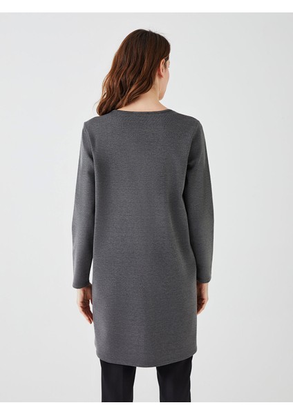 Yeni Sezon Bisiklet Yaka Işlemeli Uzun Kollu Kadın Tunik indirimleri