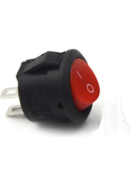 16MM Yuvarlak 2 Pin Anahtar Switch Mini Buton Kırmızı Plastik Açma Kapama On / Off indirimleri