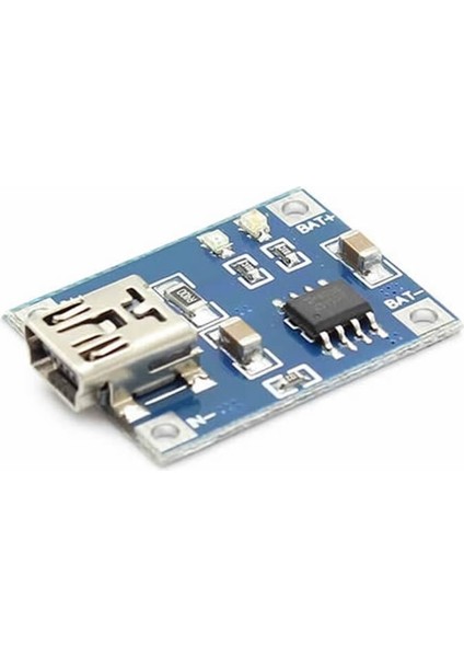 Lityum Pil 18650 Şarj Devresi TP4056 1A Li-Ion Mini USB Soket Yeni
