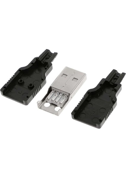 Kutulu USB Type A Erkek Soket USB 2.0 4 Pin Plastik Kapak Dıy Tip Elektronik Cihaz USB modelleri