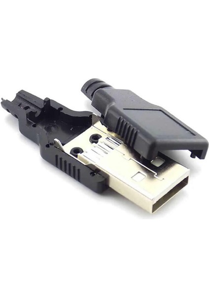 Kutulu USB Type A Erkek Soket USB 2.0 4 Pin Plastik Kapak Dıy Tip Elektronik Cihaz USB fırsatları