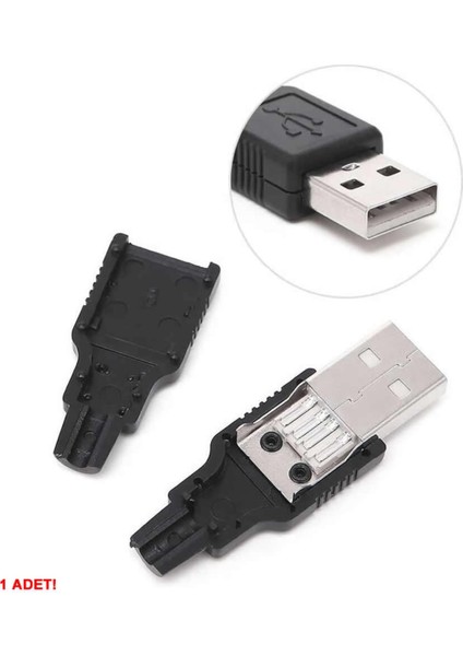 Kutulu USB Type A Erkek Soket USB 2.0 4 Pin Plastik Kapak Dıy Tip Elektronik Cihaz USB indirimleri