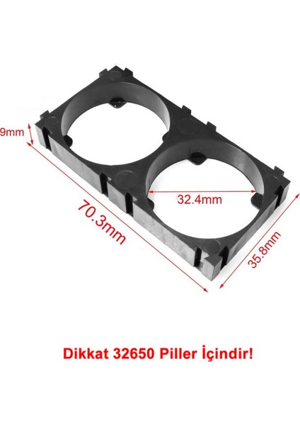 32650 2li Pil Tutucu Birleştirici 32700 Lityum Lion Lipo Batarya Pil Yuvası Mobil Güç Kaynağı