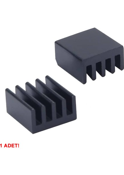 8.8mm x 8.8mm x 5mm Alüminyum Metal Soğutucu Blok Radyatör Amfi LED Entegre Transistor VGA Ram
