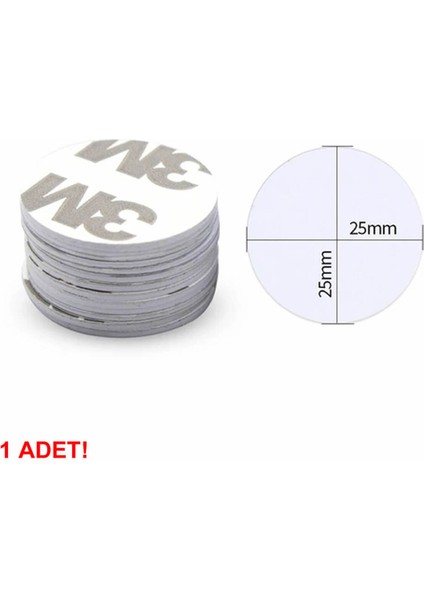 13.56MHZ 25MM Para Tip Nfc Rfid Etiket NTAG215 Manyetik Sticker Proximity Göstergeç Kart Kapı Geçiş