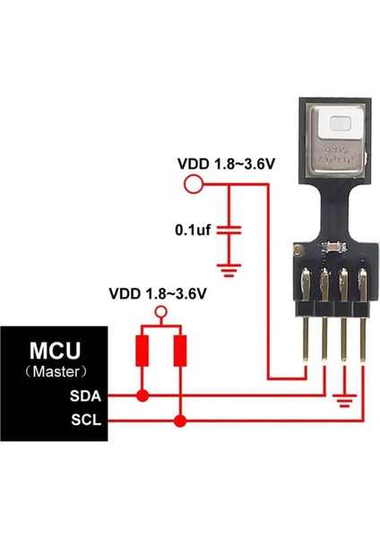 AHT25 Sıcaklık ve Nem Sensör Modülü Klima Iklimlendirme Otomotiv Meteoroloji Hvac Buzdolabı Sera