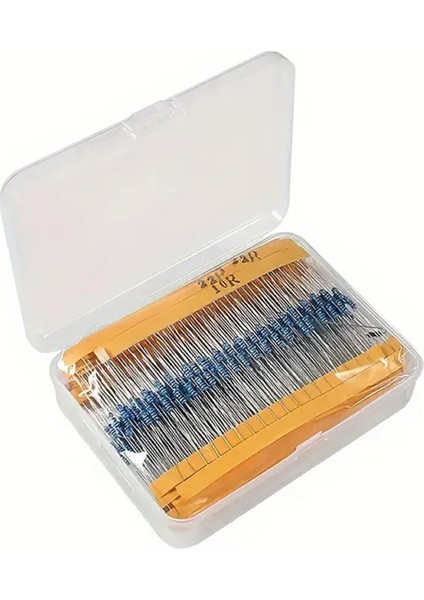 Kutulu 600 Parça Direnç Seti 10OHM / 1mohm 30 Farklı Tip 20şer Adet Metal Film Dip Direnç 1% 1/4W indirimleri