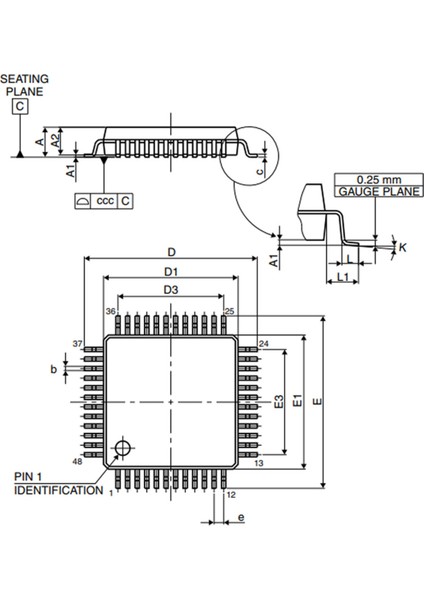 STM32F103C8T6 Microcontroller LQFP48 Arm Cortex-M3 32-Bit Mcu 64 Kbytes Flash 72 Mhz Cpu USB Can Spi