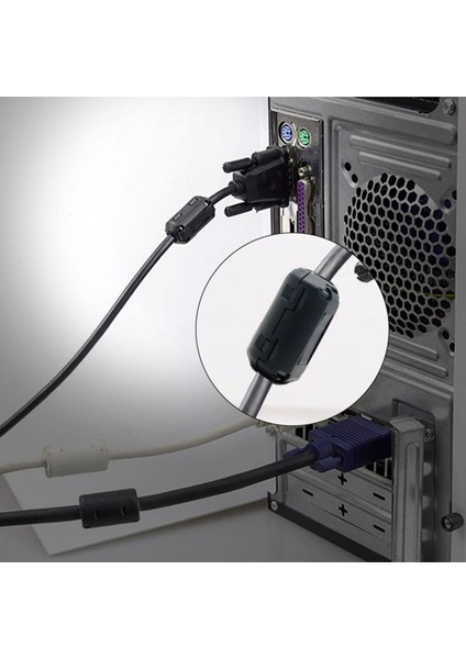 7mm Ferrit Halka Filtre Kablo Gürültü Bastırıcı Azaltıcı Yüzük Bead Rfı Emı Girişim Engelleyici