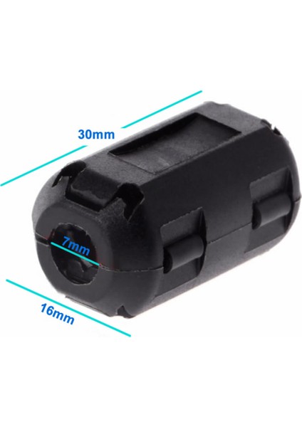 7mm Ferrit Halka Filtre Kablo Gürültü Bastırıcı Azaltıcı Yüzük Bead Rfı Emı Girişim Engelleyici
