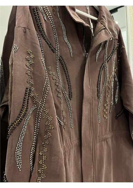 Adn Taşlı Ceket Cupra Karışımlı - Acı Kahve - 2 fırsatları