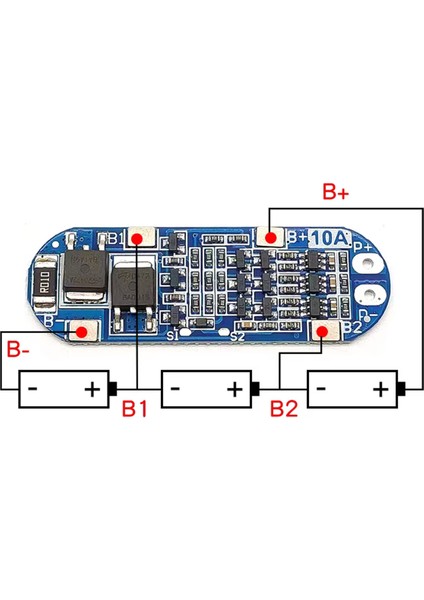 3s 10A Bms Koruma Kartı 18650 Pil Batarya Lityum Li-Ion Lipo Koruma 11.1V 12.6V Aşırı Şarj Deşarj fiyatları