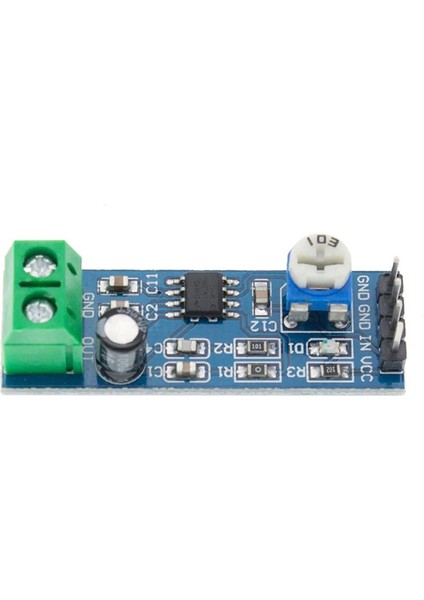 LM386 Ses Kuvvetlendirici Modül Dc 5V / 12V Mono Ayarlanabilir Ses Yükseltici Mikrofon Amfi