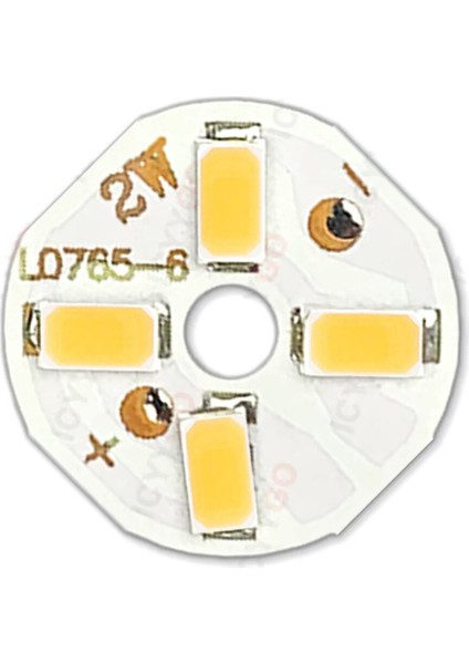 5730 6V 2W 20MM Beyaz 4 Ledli Modül Aluminyum Pcb Lamba Aydınlatma Işık
