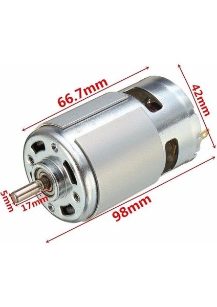 RS775 Dc Motor 12V 3000RPM Yüksek Hız Tork Matkap Torna Cnc Router Motor Dairesel Testere Düşük Ses
