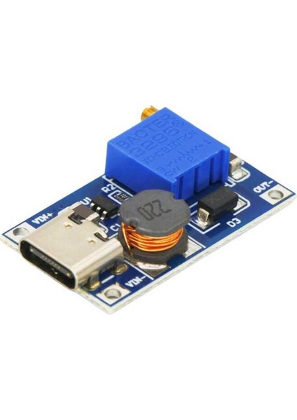MT3608 Type C USB 28V 2A Dc Boost Modül Ayarlanabilir Voltaj Yükseltici Güç Kaynağı Step Up Dc Çevir