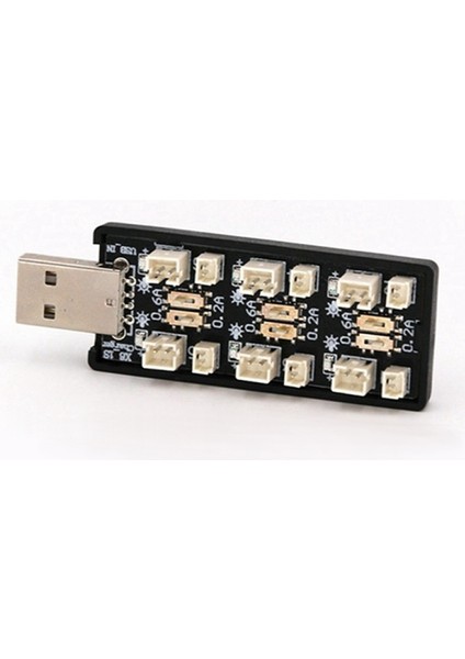 6 Kanal USB 3.7V Lityum Pil Şarj Kartı 0.6A / 0.2A 2mm ve 1.25MM Jst-Ph Soket Rc Oyuncak Model indirimleri