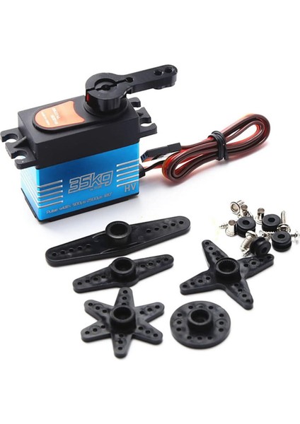 QY3235MG 35KG Servo Motor 180 Derece Gxservo 25T Metal Dişli Yüksek Tork Su Geçirmez Çift Rulman