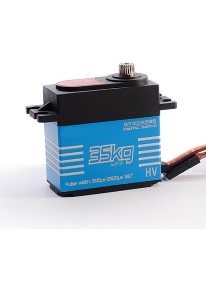 QY3235MG 35KG Servo Motor 180 Derece Gxservo 25T Metal Dişli Yüksek Tork Su Geçirmez Çift Rulman