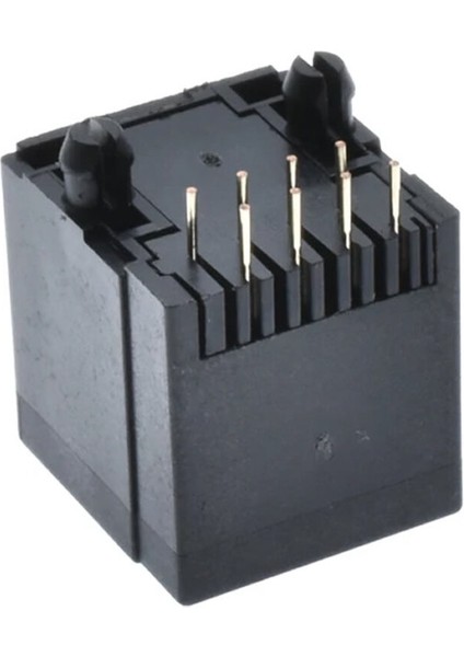 8P8C Plastik Dikey Tip RJ45 Soket Ethernet Bağlantı Soketi 8 Pin Pcb Montaj 180 Derece Dıp 1 Port fiyatları