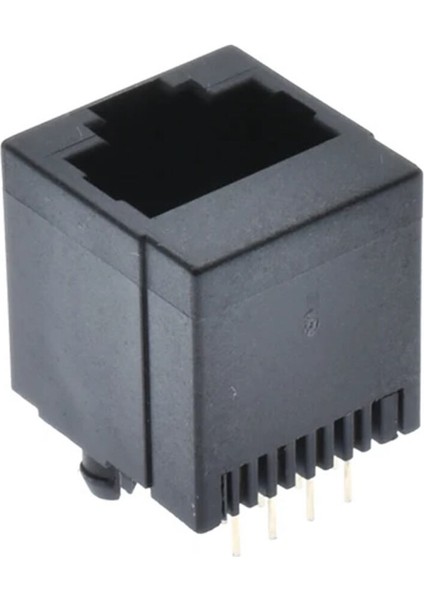 8P8C Plastik Dikey Tip RJ45 Soket Ethernet Bağlantı Soketi 8 Pin Pcb Montaj 180 Derece Dıp 1 Port indirimleri