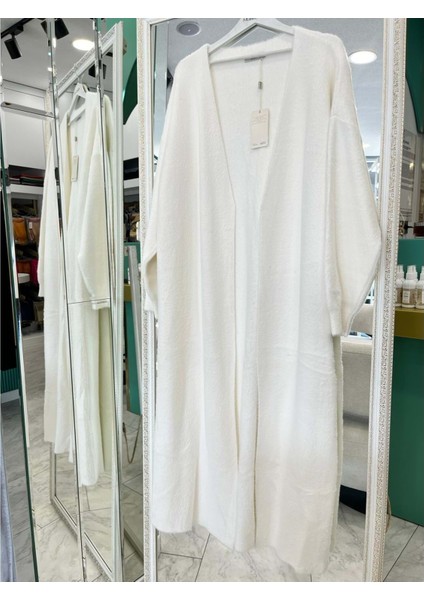 Adn Angora Hırka - Ekru - Standart (42-46 Beden Uyumlu)