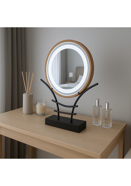 Işıklı Makyaj Aynası Dokunmatik Sensörlü Dimlenebilir