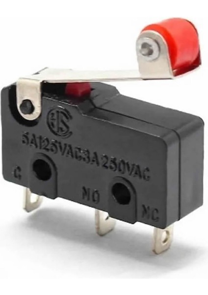 Makaralı Micro Switch Anahtar 5A 5A 250V Uyumlu Rulo Makara Kollu No Nc Spdt Sınırlayıcı Momentary