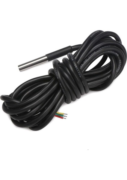 DS18B20 5 Metre Kablolu Sensör Su Geçirmez Isı Sıcaklık Dijital fiyatları