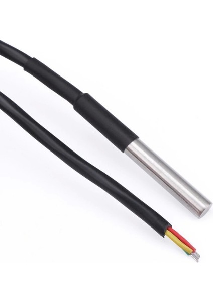 DS18B20 5 Metre Kablolu Sensör Su Geçirmez Isı Sıcaklık Dijital fırsatları