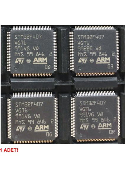 STM32F407VGT6 Microcontroller LQFP100 Dsp Fpu Arm Cortex-M4 32 Bit Mcu 1 Mbyte Flash 168MHZ Cpu indirimleri