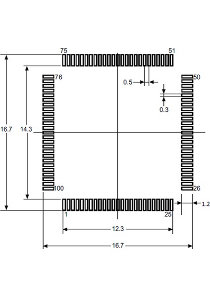 STM32F407VGT6 Microcontroller LQFP100 Dsp Fpu Arm Cortex-M4 32 Bit Mcu 1 Mbyte Flash 168MHZ Cpu
