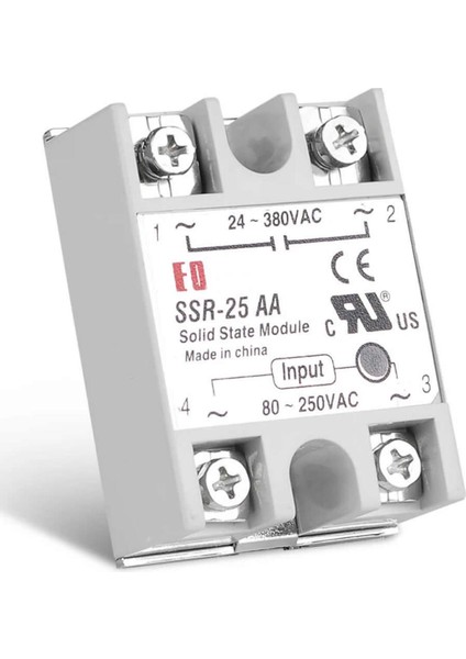 SSR-25AA Ssr Röle Ac Çıkış Ac Tetik 25A Ac 24-380V Tek Fazlı Solid State Röle Elektronik Anahtar fiyatları