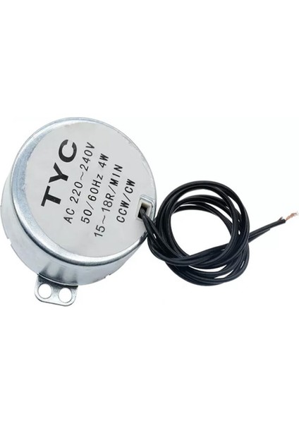Tyc-50 Ac 220V 15RPM Senkron Motor Kuluçka Isıtıcı Fan Saat Zamanlayıcı Vitrin Perde Makine 4W Sesz