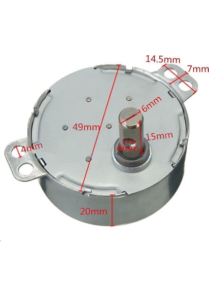 Tyc-50 Ac 220V 15RPM Senkron Motor Kuluçka Isıtıcı Fan Saat Zamanlayıcı Vitrin Perde Makine 4W Sesz indirimleri