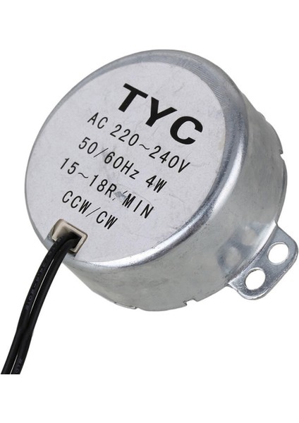 Tyc-50 Ac 220V 15RPM Senkron Motor Kuluçka Isıtıcı Fan Saat Zamanlayıcı Vitrin Perde Makine 4W Sesz