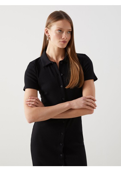 Yeni Sezon Polo Yaka Kadın Bodycon Elbise fiyatları