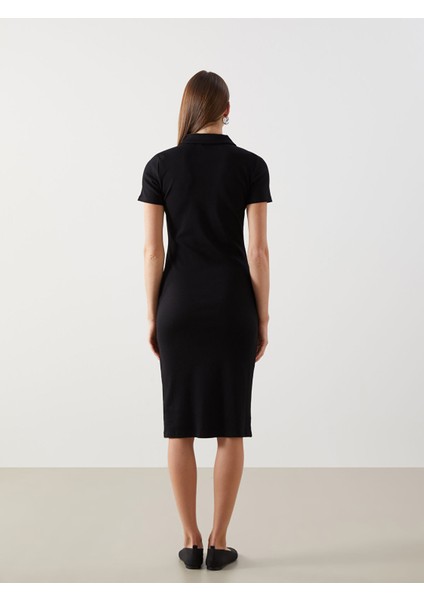 Yeni Sezon Polo Yaka Kadın Bodycon Elbise fırsatları