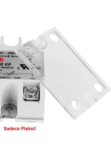 Ssr Modüller Için Koruyucu Pleksi Kapak Plastik Şeffaf Solid State Röle Üst Cover Kılıf fırsatları