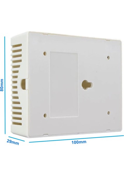 Plastik Elektronik Proje Kutusu 100 x 80 x 29MM Beyaz Renk Duvar Montaj Tip Elektronik Devre